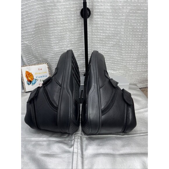 (Q7) Orthofeet Glacier Gorge Ankle Boots Mens Size 9/2E,Wide Black Leather Ortho